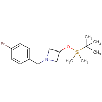 1-(4-Bromobenzyl)-3-[(tert-butyldimethylsilyl)oxy]azetidine