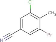 3-Bromo-5-chloro-4-methylbenzonitrile