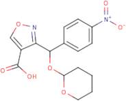 3-[(4-Nitrophenyl)[(2-tetrahydropyranyl)oxy]methyl]isoxazole-4-carboxylic acid