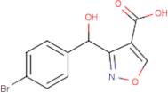 3-[(4-Bromophenyl)(hydroxy)methyl]isoxazole-4-carboxylic acid