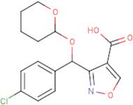 3-[(4-Chlorophenyl)[(2-tetrahydropyranyl)oxy]methyl]isoxazole-4-carboxylic acid