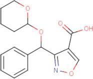 3-[Phenyl[(2-tetrahydropyranyl)oxy]methyl]isoxazole-4-carboxylic acid