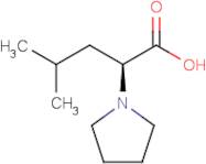 (S)-4-Methyl-2-(1-pyrrolidinyl)pentanoic acid