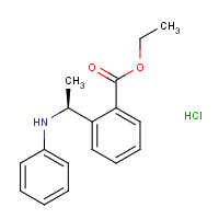 Ethyl 2-[(1S)-1-anilinoethyl]benzoate hydrochloride