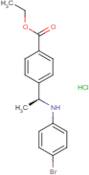 Ethyl 4-[(1S)-1-(4-bromoanilino)ethyl]benzoate hydrochloride