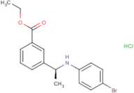 Ethyl 3-[(1S)-1-(4-bromoanilino)ethyl]benzoate hydrochloride