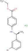 Ethyl 4-[[(1S)-1-(3-bromophenyl)ethyl]amino]benzoate hydrochloride