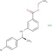 Ethyl 3-[[(1S)-1-(4-bromophenyl)ethyl]amino]benzoate hydrochloride