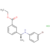 Ethyl 3-[(1S)-1-(3-bromoanilino)ethyl]benzoate hydrochloride