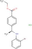 Ethyl 4-[(1S)-1-(2-bromoanilino)ethyl]benzoate hydrochloride