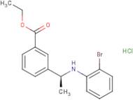 Ethyl 3-[(1S)-1-(2-bromoanilino)ethyl]benzoate hydrochloride