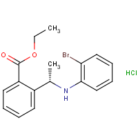 Ethyl 2-[(1S)-1-(2-bromoanilino)ethyl]benzoate hydrochloride