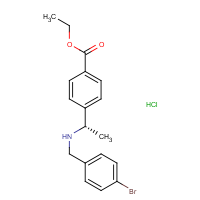 Ethyl 4-[(1S)-1-[(4-bromophenyl)methylamino]ethyl]benzoate hydrochloride