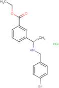 Ethyl 3-[(1S)-1-[(4-bromophenyl)methylamino]ethyl]benzoate hydrochloride