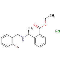 Ethyl 2-[(1S)-1-[(2-bromophenyl)methylamino]ethyl]benzoate hydrochloride