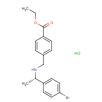 Ethyl 4-[[[(1S)-1-(4-bromophenyl)ethyl]amino]methyl]benzoate hydrochloride