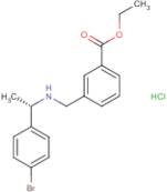 Ethyl 3-[[[(1S)-1-(4-bromophenyl)ethyl]amino]methyl]benzoate hydrochloride