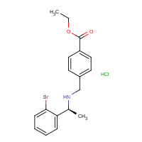 Ethyl 4-[[[(1S)-1-(2-bromophenyl)ethyl]amino]methyl]benzoate hydrochloride