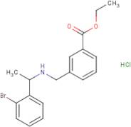 Ethyl 3-[[1-(2-bromophenyl)ethylamino]methyl]benzoate hydrochloride