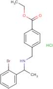 Ethyl 4-[[1-(2-bromophenyl)ethylamino]methyl]benzoate hydrochloride