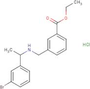 Ethyl 3-[[1-(3-bromophenyl)ethylamino]methyl]benzoate hydrochloride