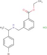 Ethyl 3-[[1-(4-bromophenyl)ethylamino]methyl]benzoate hydrochloride