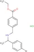 Ethyl 4-[[1-(4-bromophenyl)ethylamino]methyl]benzoate hydrochloride