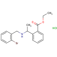 Ethyl 2-[1-[(2-bromophenyl)methylamino]ethyl]benzoate hydrochloride