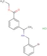 Ethyl 3-[1-[(2-bromophenyl)methylamino]ethyl]benzoate hydrochloride