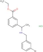 Ethyl 3-[1-[(3-bromophenyl)methylamino]ethyl]benzoate hydrochloride