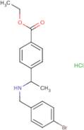 Ethyl 4-[1-[(4-bromophenyl)methylamino]ethyl]benzoate hydrochloride