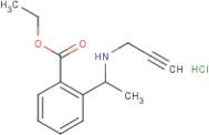 Ethyl 2-[1-(prop-2-ynylamino)ethyl]benzoate hydrochloride