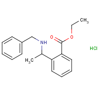 Ethyl 2-[1-(benzylamino)ethyl]benzoate hydrochloride