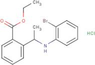 Ethyl 2-[1-(2-bromoanilino)ethyl]benzoate hydrochloride