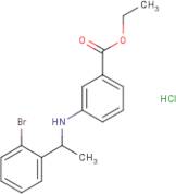 Ethyl 3-[1-(2-bromophenyl)ethylamino]benzoate hydrochloride