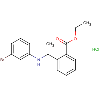 Ethyl 2-[1-(3-bromoanilino)ethyl]benzoate hydrochloride