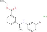 Ethyl 3-[1-(3-bromoanilino)ethyl]benzoate hydrochloride