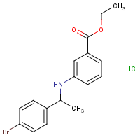 Ethyl 3-[1-(4-bromophenyl)ethylamino]benzoate hydrochloride