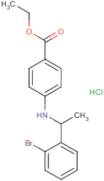 Ethyl 4-[1-(2-bromophenyl)ethylamino]benzoate hydrochloride