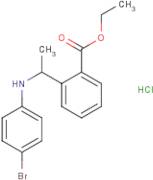 Ethyl 2-[1-(4-bromoanilino)ethyl]benzoate hydrochloride