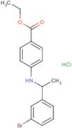 Ethyl 4-[1-(3-bromophenyl)ethylamino]benzoate hydrochloride