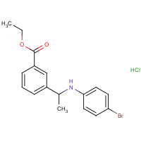 Ethyl 3-[1-(4-bromoanilino)ethyl]benzoate hydrochloride