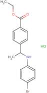 Ethyl 4-[1-(4-bromoanilino)ethyl]benzoate hydrochloride