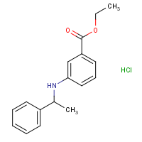 Ethyl 3-(1-phenylethylamino)benzoate hydrochloride