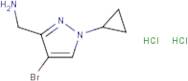 1-(4-Bromo-1-cyclopropyl-1H-pyrazol-3-yl)methanamine dihydrochloride