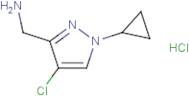 1-(4-Chloro-1-cyclopropyl-1H-pyrazol-3-yl)methanamine dihydrochloride