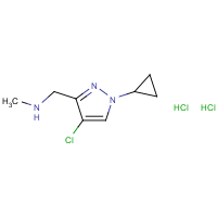 [(4-Chloro-1-cyclopropyl-1H-pyrazol-3-yl)methyl](methyl)amine dihydrochloride