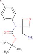 tert-Butyl N-[3-(aminomethyl)oxetan-3-yl]-N-(4-bromophenyl)carbamate