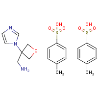 (3-Imidazol-1-yloxetan-3-yl)methanamine ditosylate