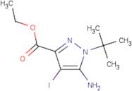 Ethyl 5-amino-1-tert-butyl-4-iodo-pyrazole-3-carboxylate